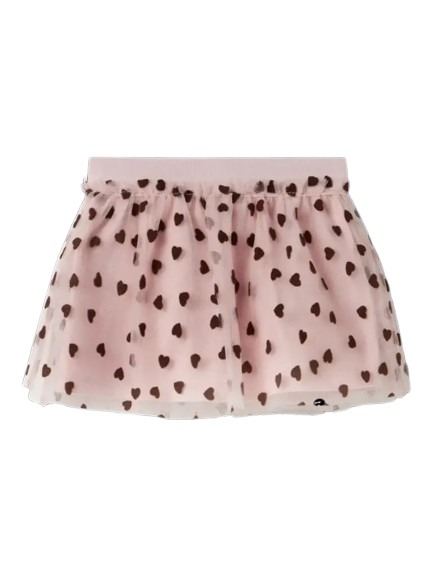 GONNA TULLE ROSA CON CUORI – Name it