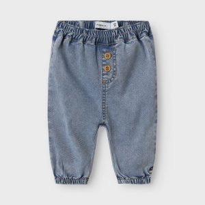 JEANS LUNGO CON BOTTONI LEGNO – Name it