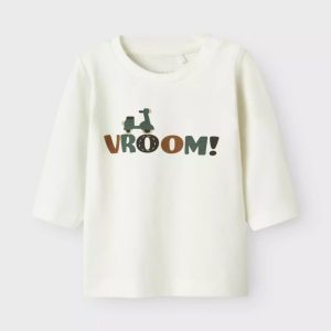 MAGLIETTA M/L BIANCA CON STAMPA VESPA – Name it