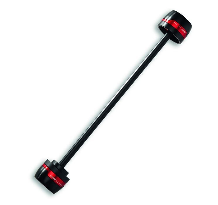 Slider forcella anteriore Rizoma rosso Ducati Multistrada 1200 Dvt 1260 Enduro, V4, 950 e V2, Hypermotard 950 939 821 698, Monster 1200 821 937, Supersport 939 950, Desert X - immagine 2