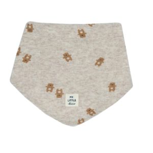 Bavaglino Triangolare Beige con Orsetti – Chicco