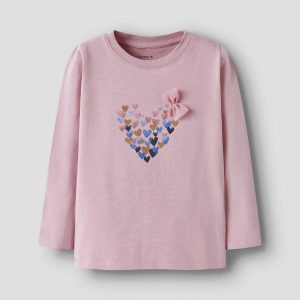 T-SHIRT M/L ROSA CON CUORI – Name it