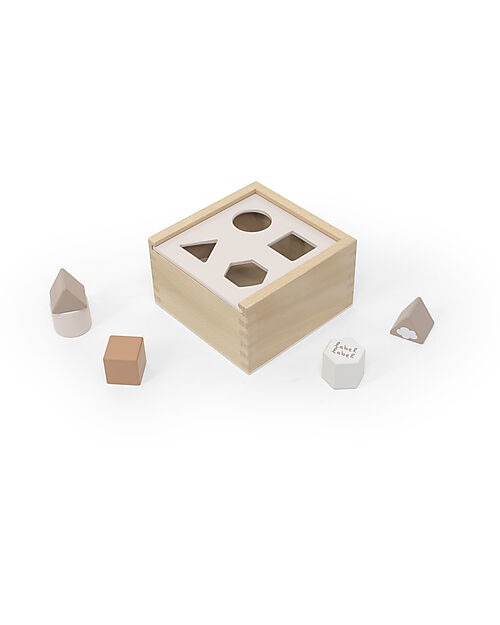 Scatola Forme Geometriche a Incastro in Legno FSC 18m+ – Label - immagine 3