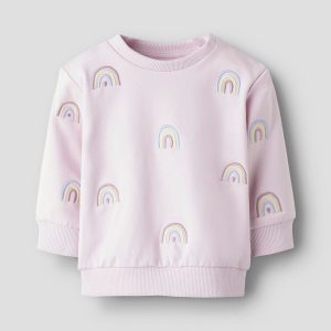 FELPA ARCOBALENO LILLA – NAME IT