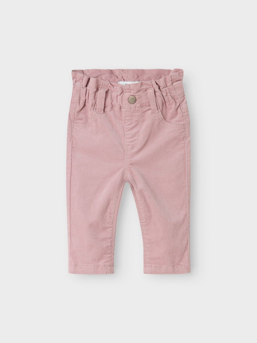 PANTALONE VELLUTO ROSA – Name it