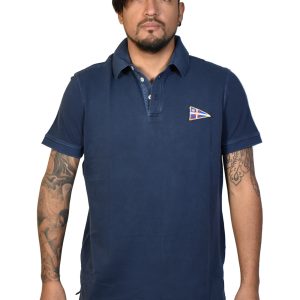 REALE CIRCOLO CANOTTIERI TEVERE REMO – Polo cotone lavato – Blu