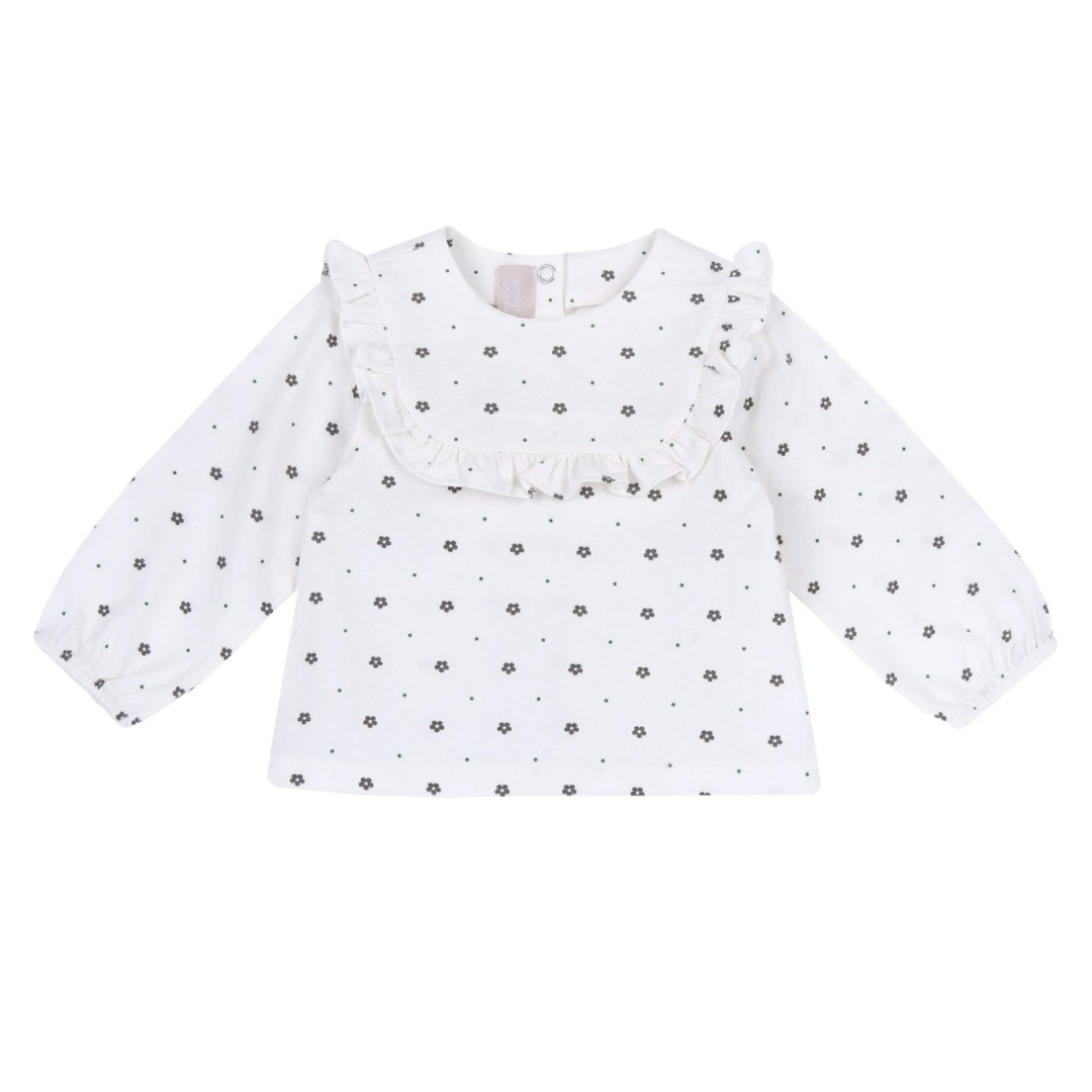 MAGLIA M/L JERSEY FANT. FIORELLINI CON VERDE – Chicco
