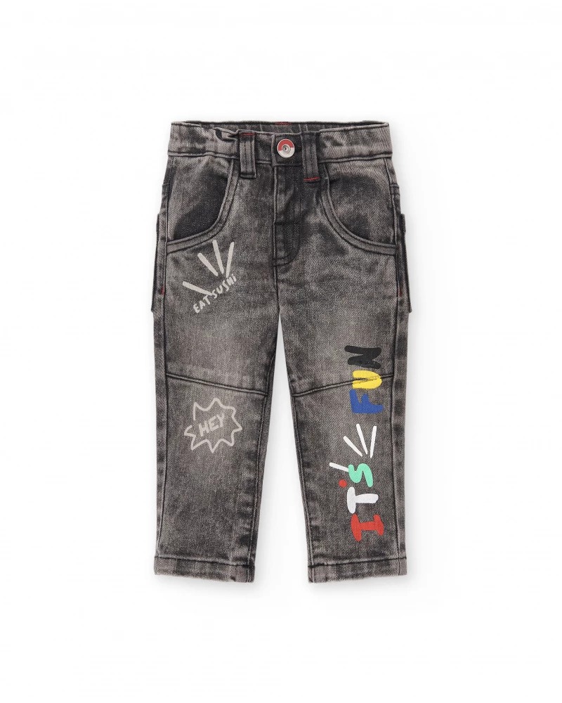 JEANS LUNGO NERO HEY SUSHI – TUC TUC - immagine 2