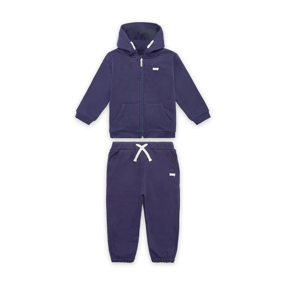 CARRERA – TUTA FELPATA CON CAPPUCCIO BLU NAVY - immagine 2