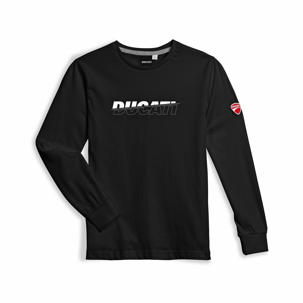 T-shirt Essential Nera maniche lunghe bimbo - immagine 2