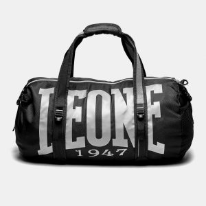 LEONE – Borsone light – Nero e Argento