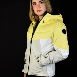 ICEPEAK – COMPLETO SCI DONNA Eleele giallo/grigio/bianco, pantalone Bovil nero