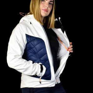 ICEPEAK – COMPLETO SCI DONNA Freital bianco/blu, pantalone Bovil blu