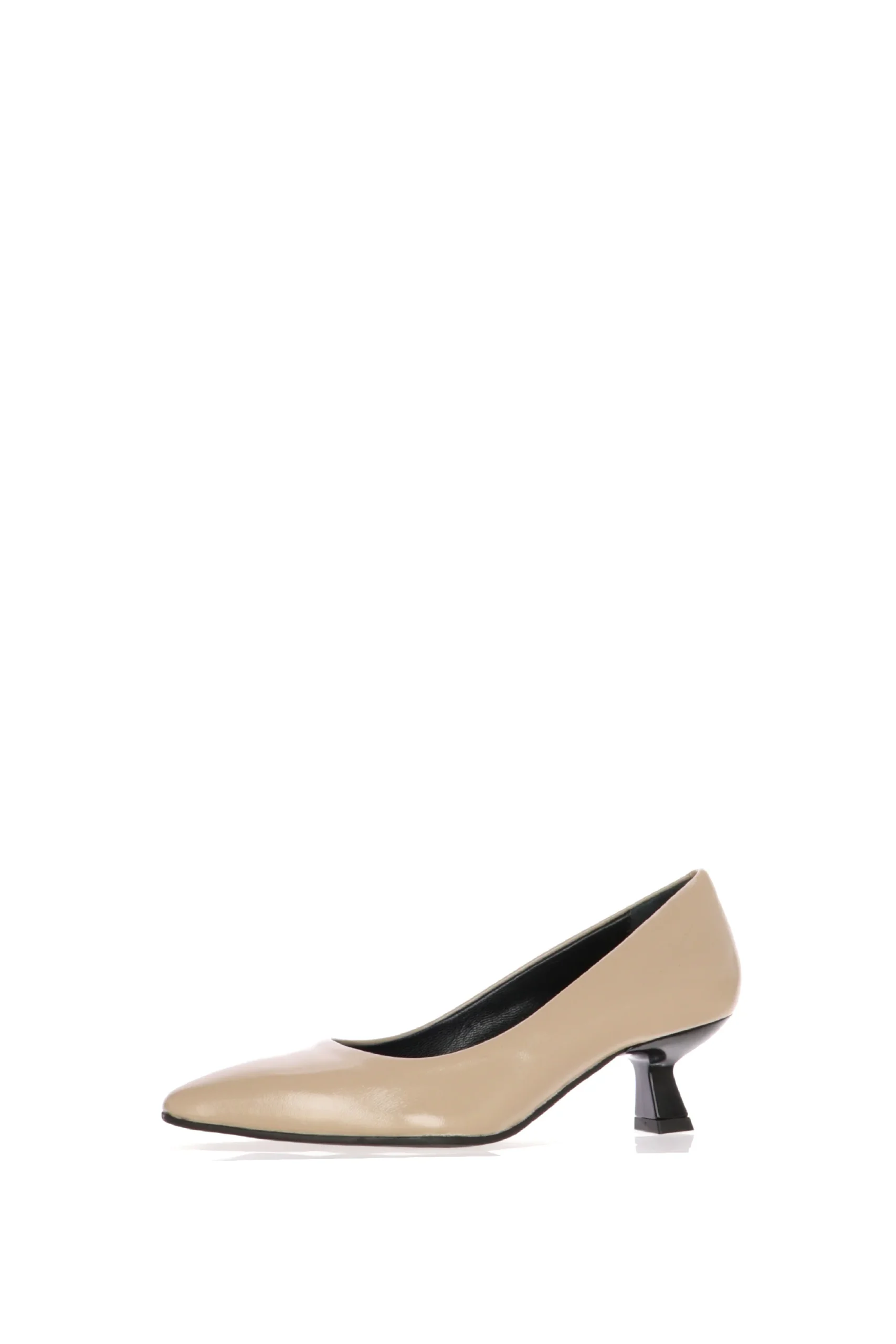 Decolletè donna nero e beige in pelle elegante numeri piccoli e grandi Donna Melluso - immagine 4