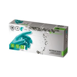 Guanti Monouso In Nitrile BoxerLine Evo Verdi | 100 Pz.