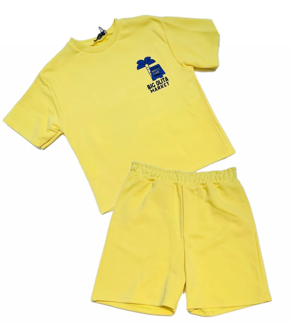 MRL Completo Ragazzo Felpa Cotone Mezza Manica con Bermuda - immagine 2