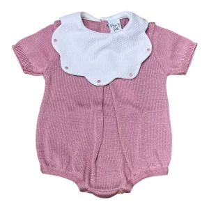 Pappa e Latte Pagliaccetto in Filo Personalizzabile Rosa Antico