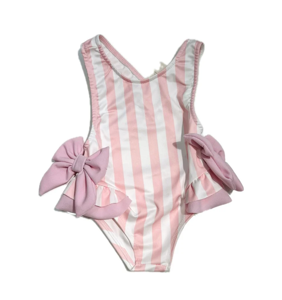 Costume Intero Mare Neonata con Fiocchi - immagine 2