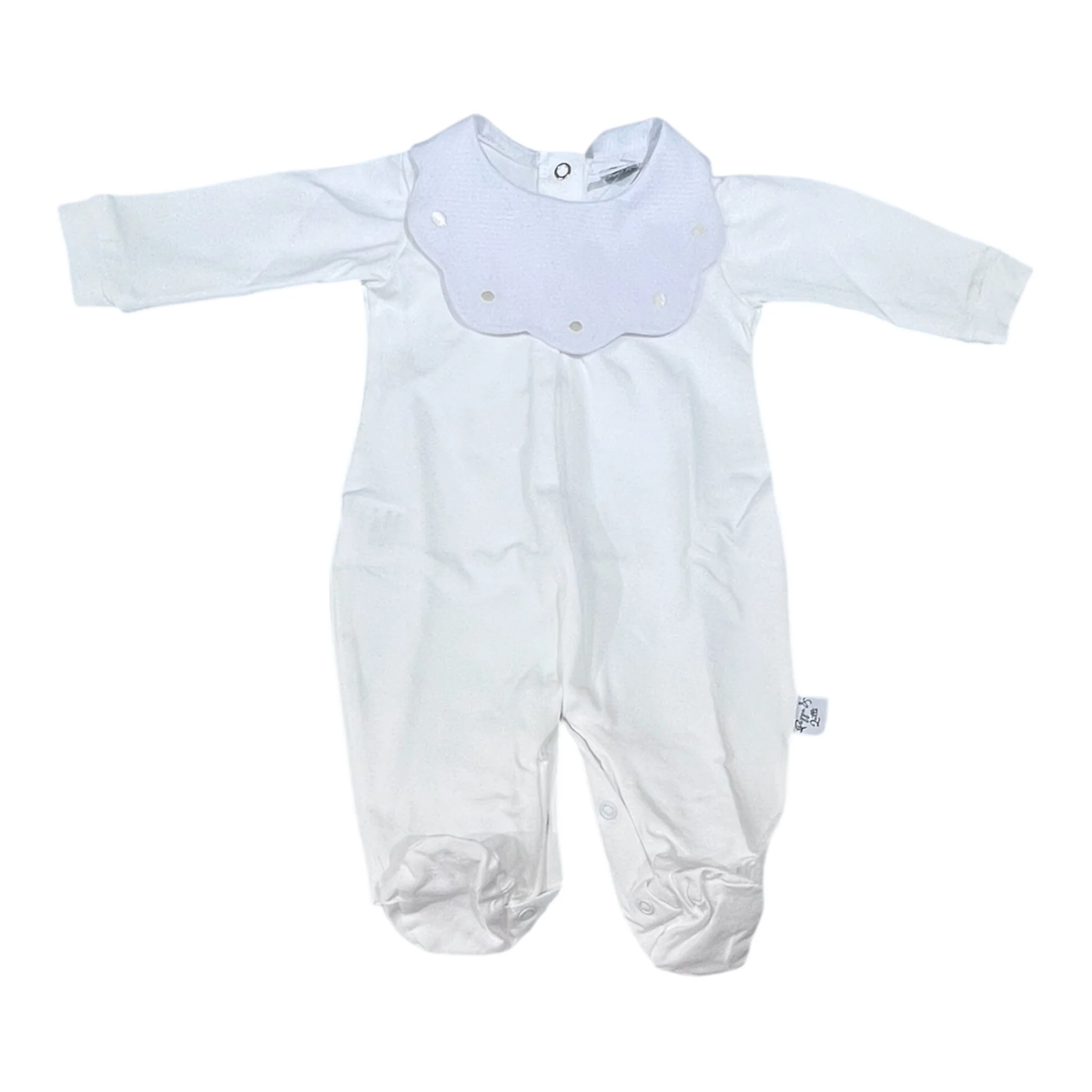Pappa & Latte Tutina Nuvola Pois Cotone in Jersey Personalizzabile - immagine 7