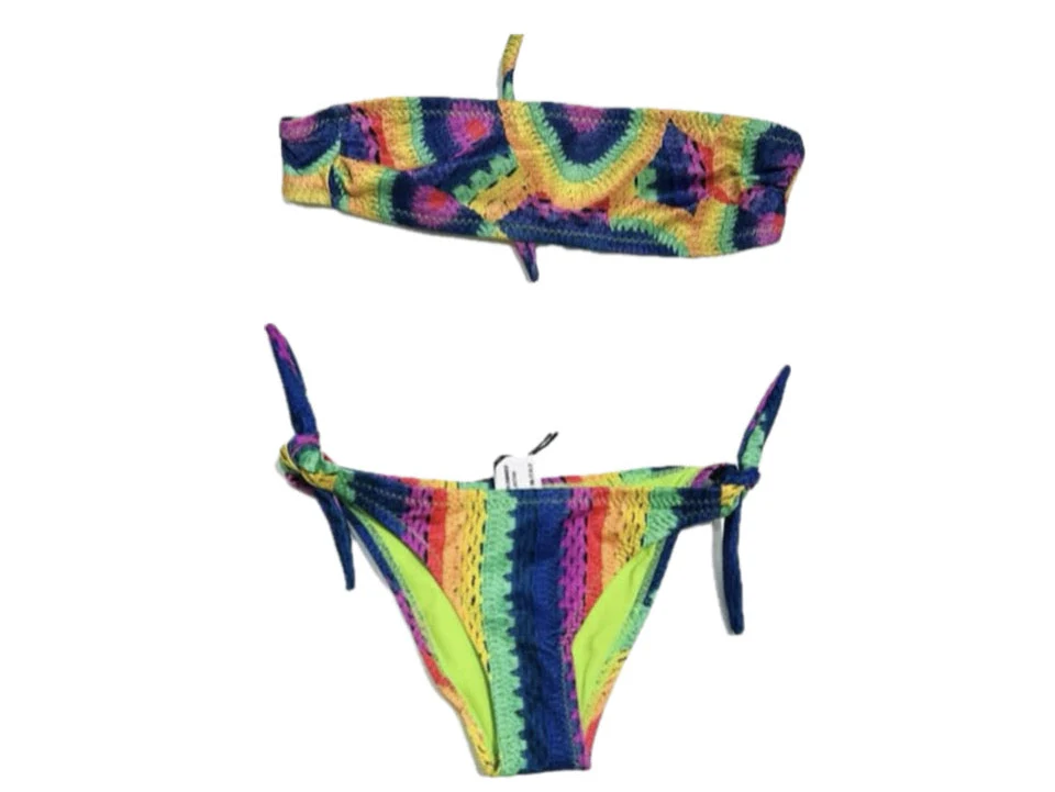 Costume Fantasy Bambina Due Pezzi Fascia e Slip con Laccetti - immagine 2