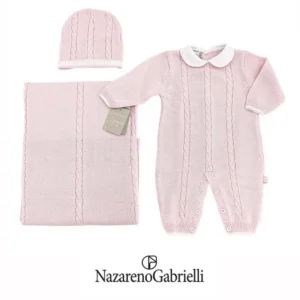 Nazareno Gabrielli Set Nascita in Lana Tre Pezzi