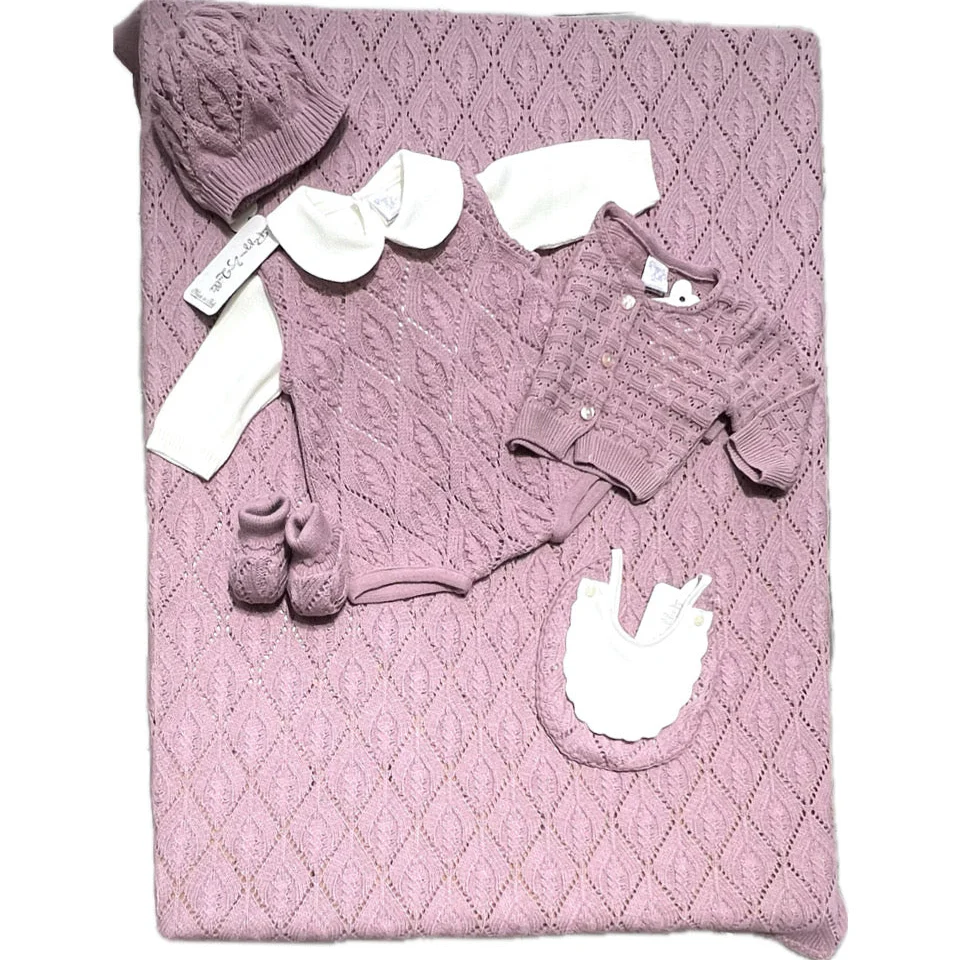 Pappa & Latte Cappellino e Scarpine Nascita in Lana Prima Uscita (Copia) - immagine 3