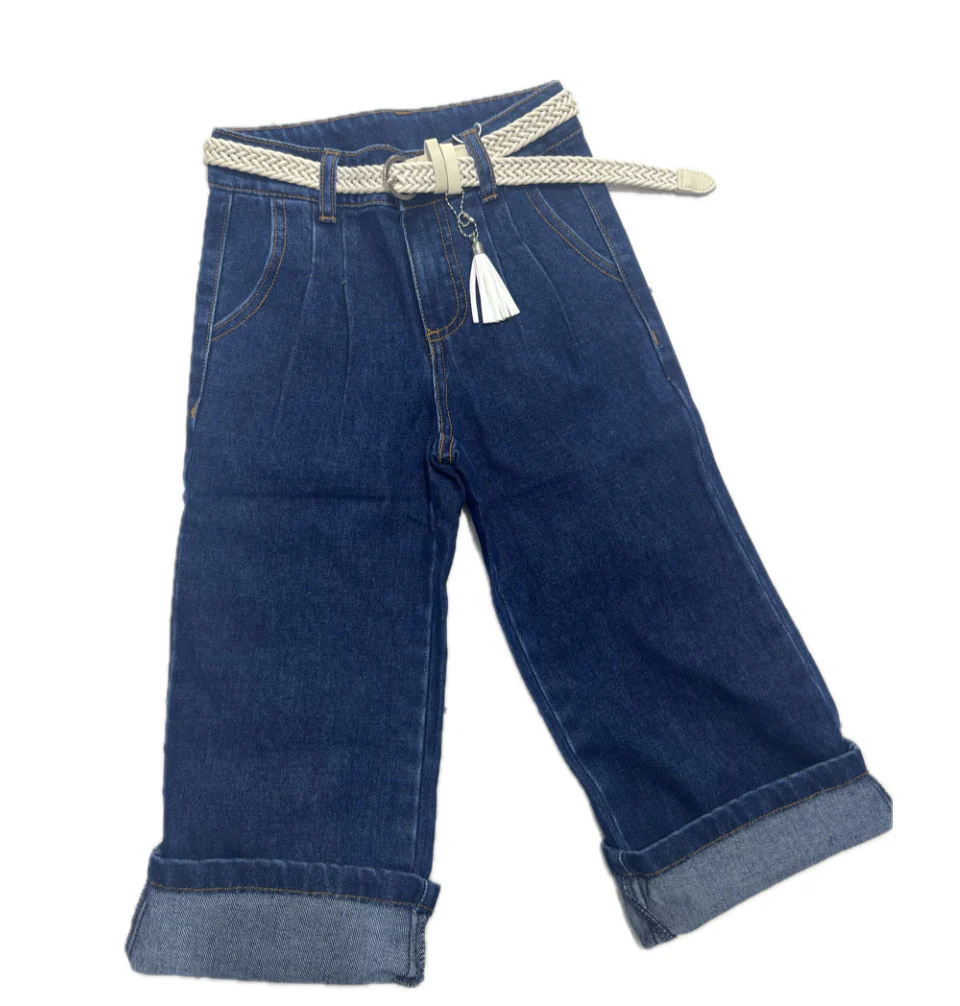 Ativo jeans Baggy con Cintura Da Bambina - immagine 2