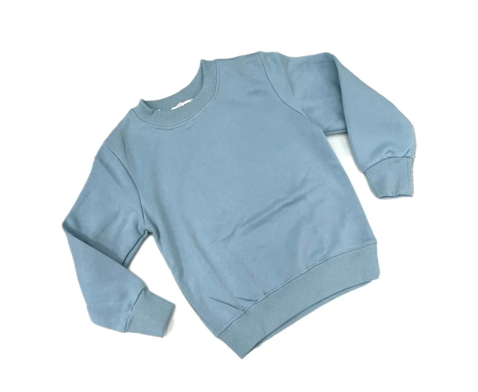 Felpa Girocollo Tinta Unita da Bambini Invernale - immagine 2