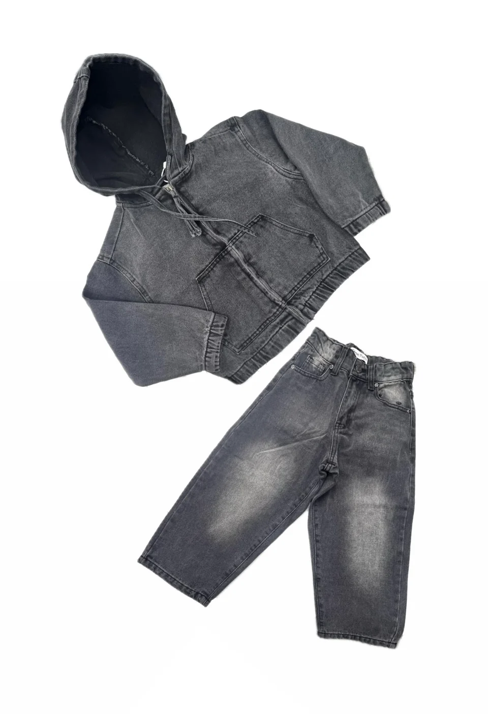 Street Completo Jeans Giubbino e Jeans Da Bambino - immagine 2