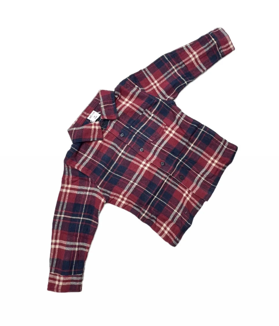 Ativo Camicia Scozzese in Flanella Leggera Da Bambini - immagine 2