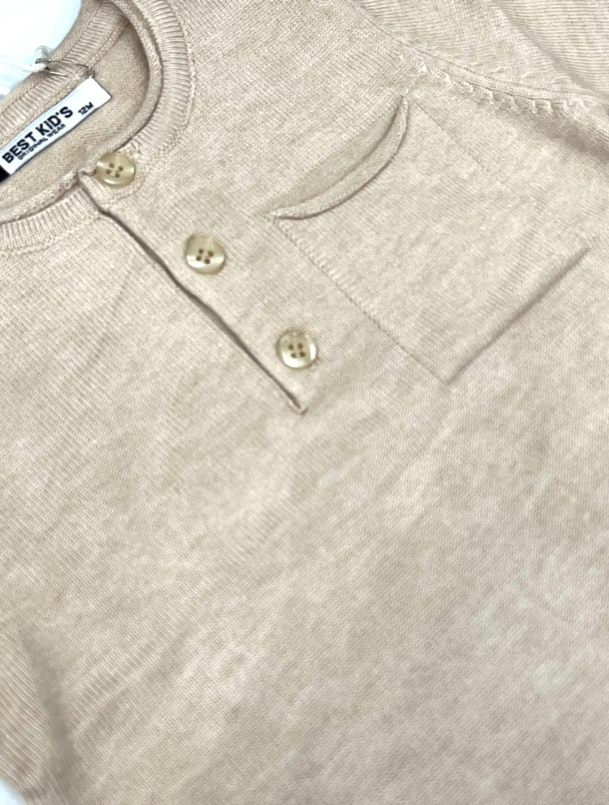 Pullover Serafina Lana Rasata con Taschino Da Neonato - immagine 4