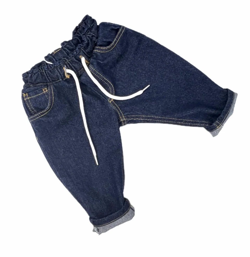 Jeans Denim Bombastic con Elastico in Vita da Neonato - immagine 2