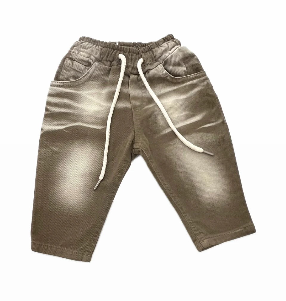 Victor Jeans Beige Sfumato da Bambino - immagine 2