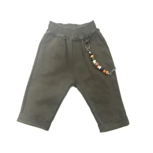 Rebel Pantalone con Elastico in Vita in Gambardina Da Neonato