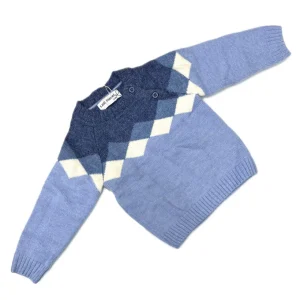 Pullover Neonato in Lana Bicolore