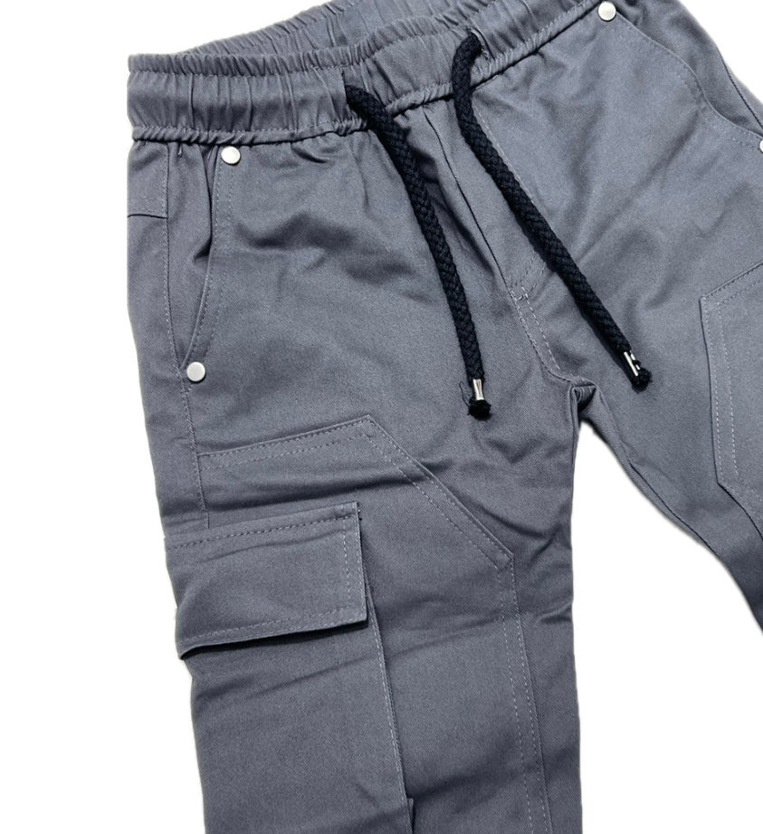 JASPER Pantalone Cargo Con Elastico in Vita Invernale - immagine 3