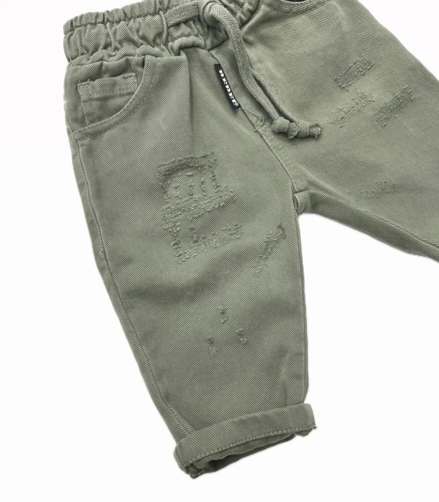 Rebel Pantalone Bull con Elastico in Vita Da Neonato - immagine 3