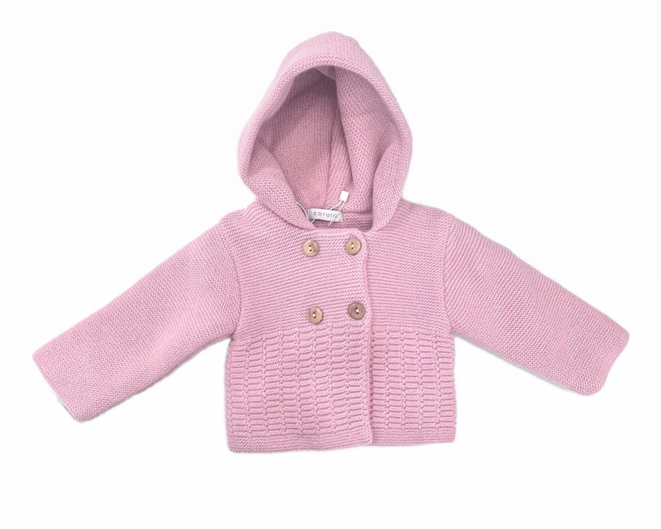 Coralo Cappottino in Maglia da Neonata Invernale