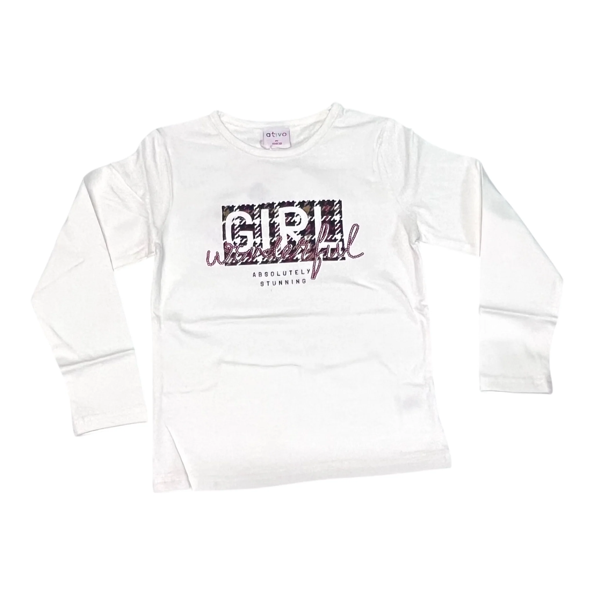Ativo Maglia in Cotone Caldo Da Bambina Fantasia - immagine 2