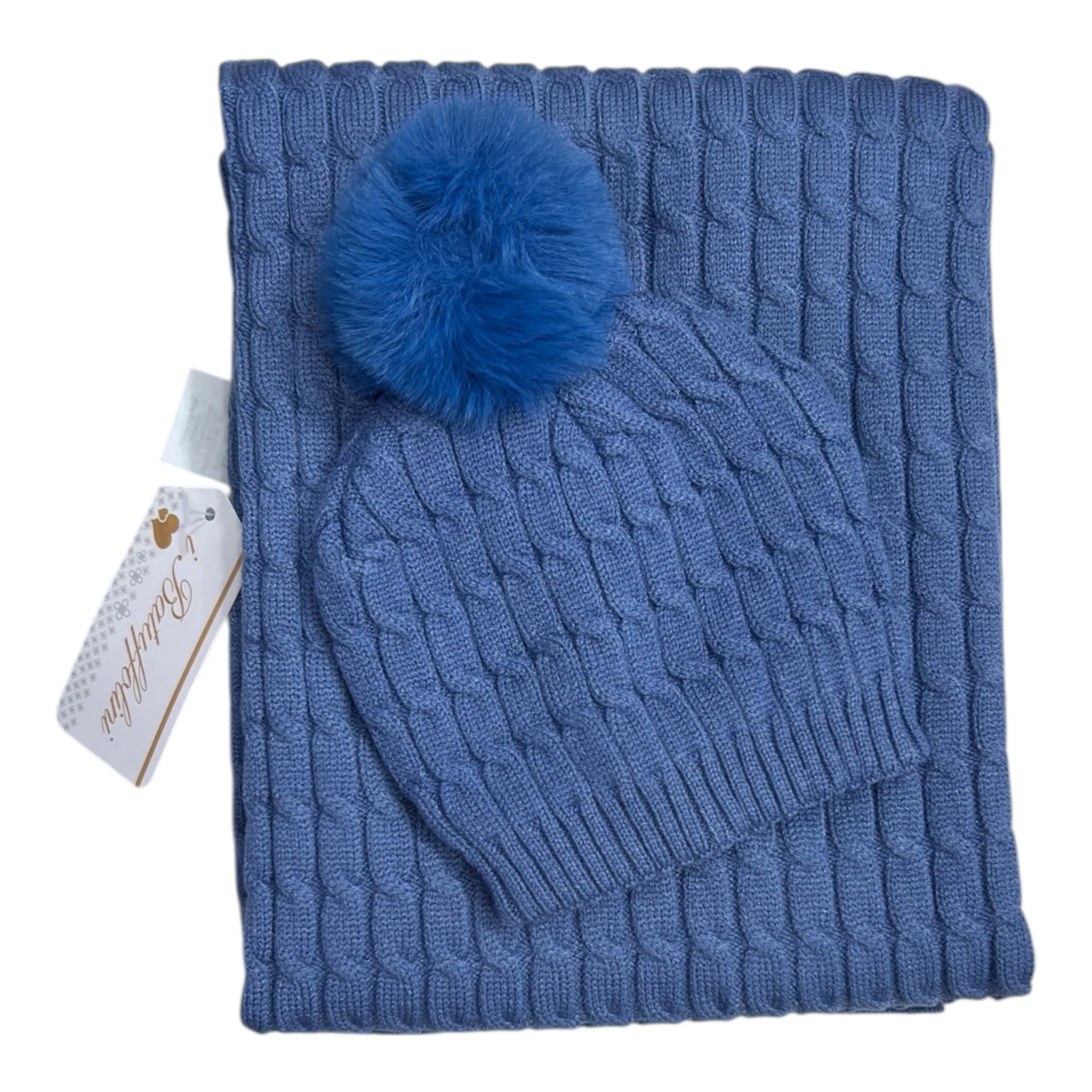 Batuffolini Copertina Culla Smacchinata con Cappello Pompon Primi Giorni - immagine 6