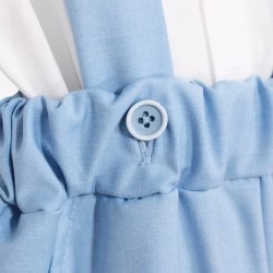 Klaiadi Salopette Neonato Elegante con Camicia e Papillon - immagine 4