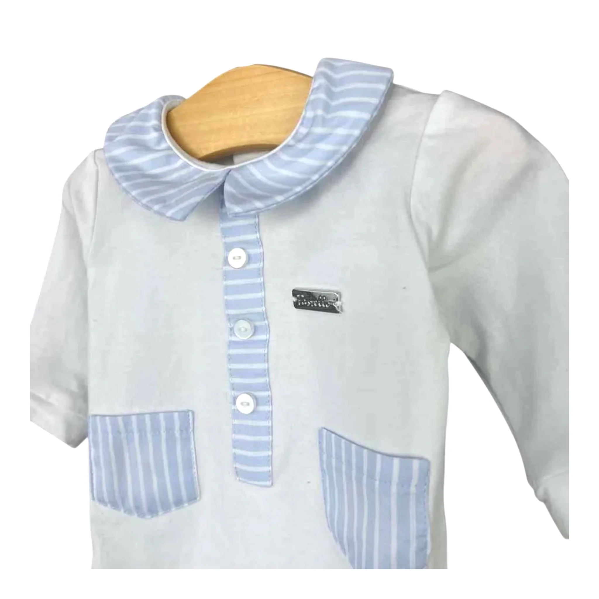 Tutina Pastello Chic 100% Cotone Da Neonato - immagine 3