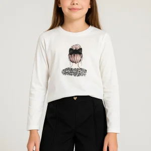 Melany Rose Maglia in Cotone Caldo da Ragazza