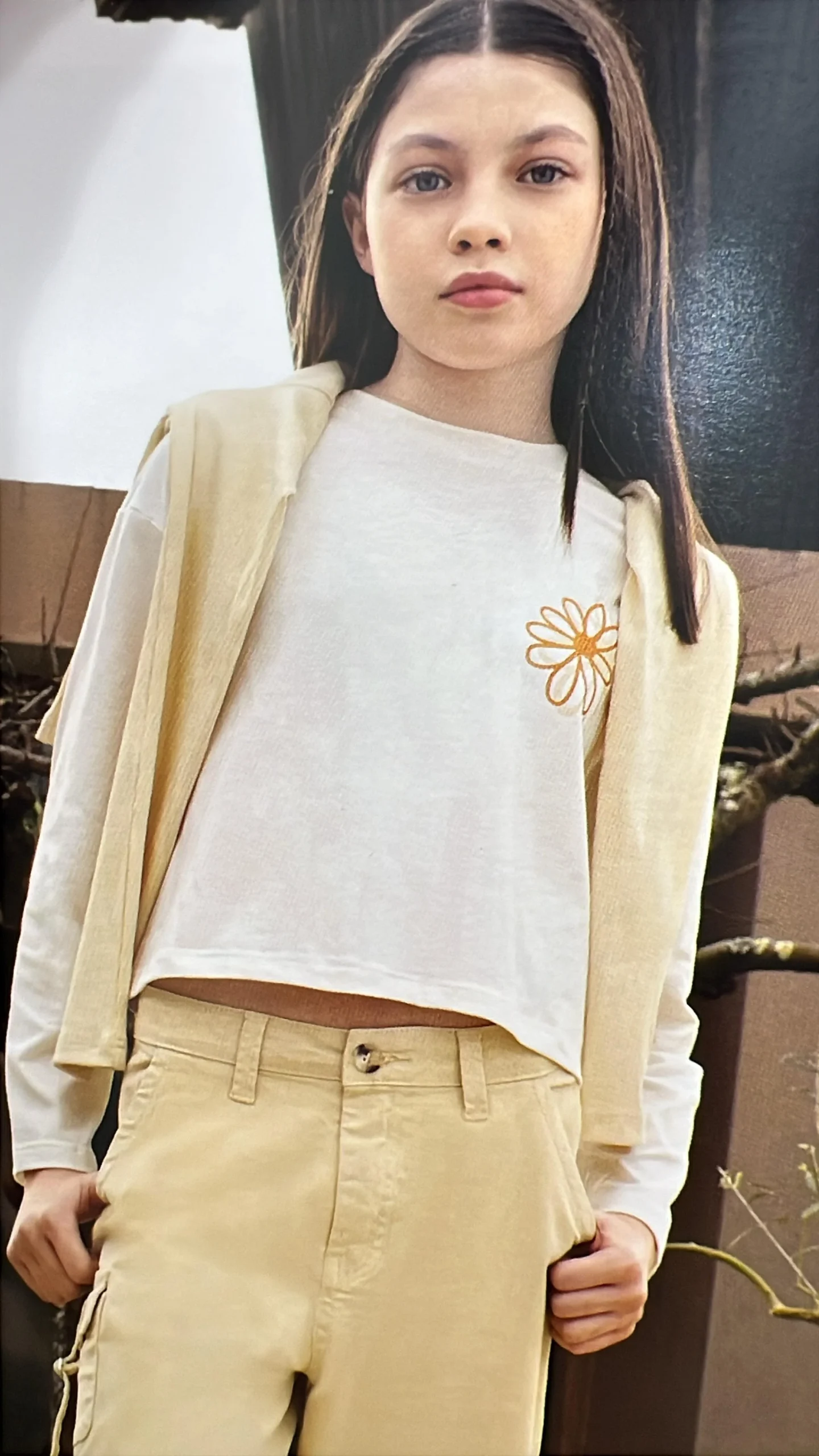 Ativo Maglia in Cotone Caldo da Bambina - immagine 4