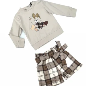 Mini Lù Completo Felpa e Short per Neonata