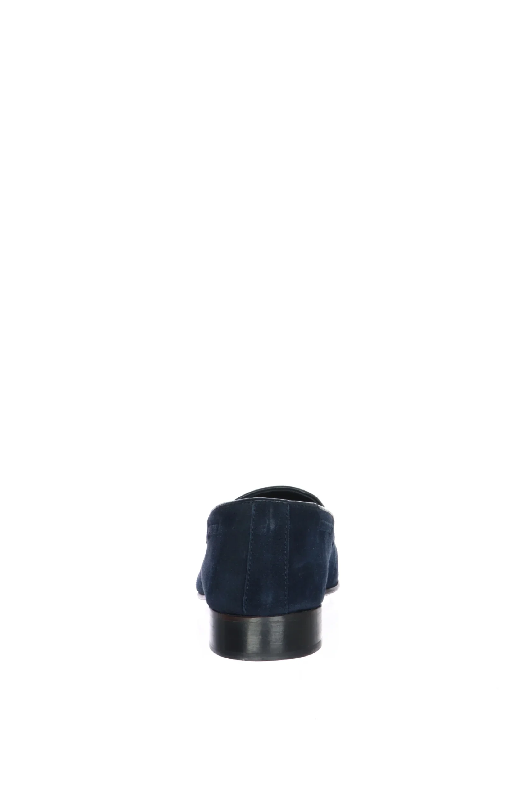 Mocassino in camoscio blu con moppine Herry Sax - immagine 5