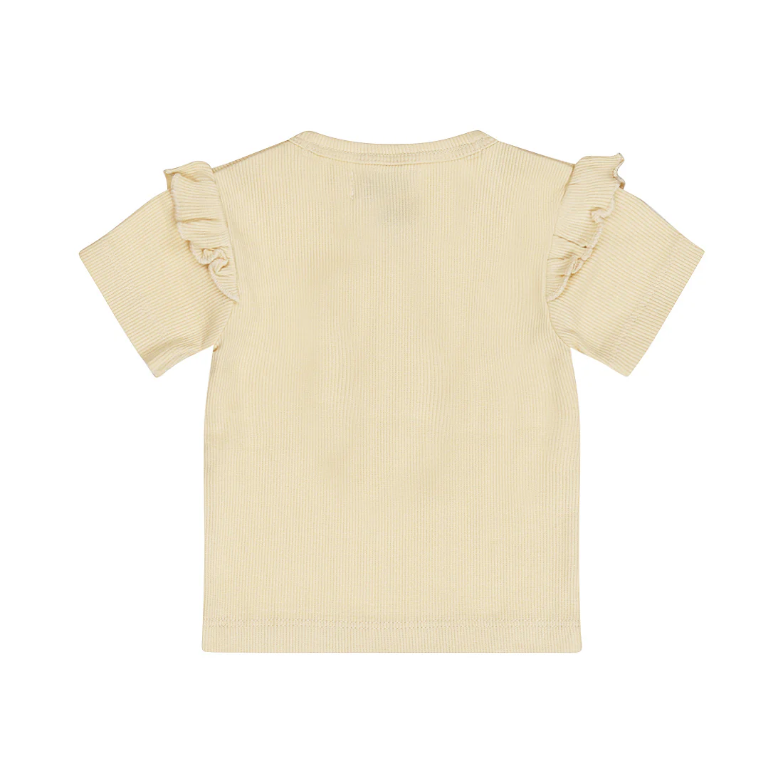 Dirkje T-Shirt Serafino a Costine con Volant sulla Spalla - immagine 3