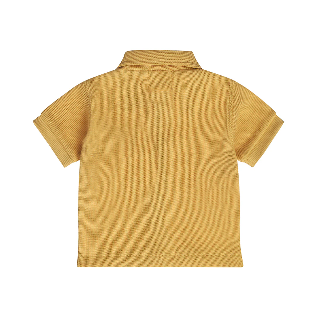 Dirkje Camicia Neonato e Bambino Nido D'Ape con Dettagli Bottoncini in Legno - immagine 3