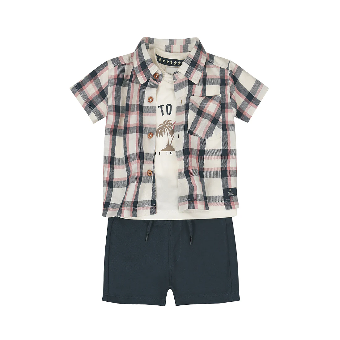 Dirkje Completo Tre Pezzi Camicia+T-shirt-Short in Felpa - immagine 2