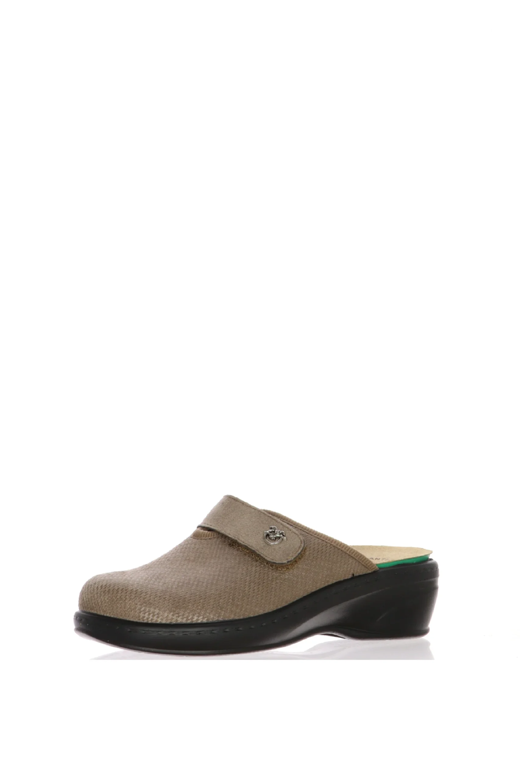 Pantofola beige in tessuto elastico con plantare estraibile Fly Flot - immagine 3